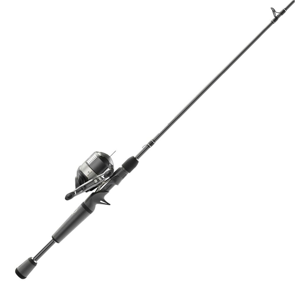 Zebco Omega Pro Spincast Reel & Rod Combo 6ft 2-Piece IM6 Graphite Size 30 Black